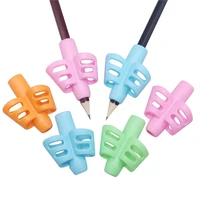 haile 5 pc two finger silicone pen holder baby kids learning writing pen aid grip posture silicone correction device stationer