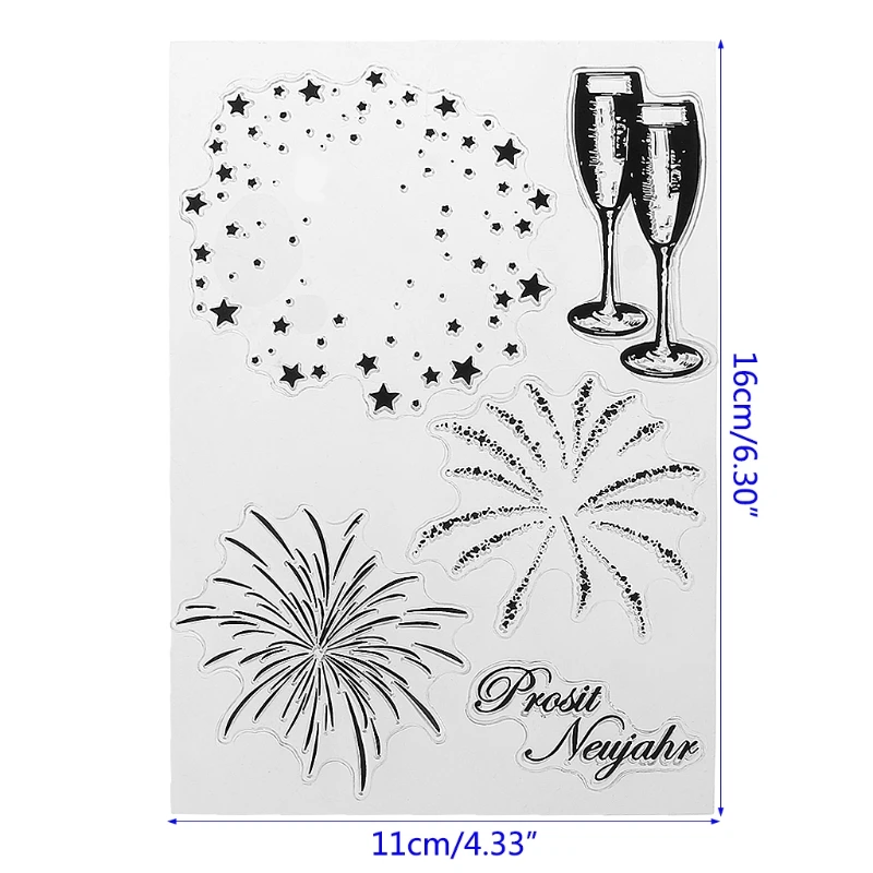 

Fireworks DIY Silicone Clear Stamp Cling Seal Scrapbook Embossing Album Decor Dropshipping