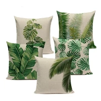 high quality cushion covers rainfore ststyle plant pillowcases on the pillows decorative custom sofa cushion cover for room
