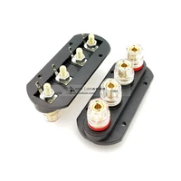 high quality speaker amplifier output four terminal terminals pure copper speaker gold plated audio 4 external banana socket