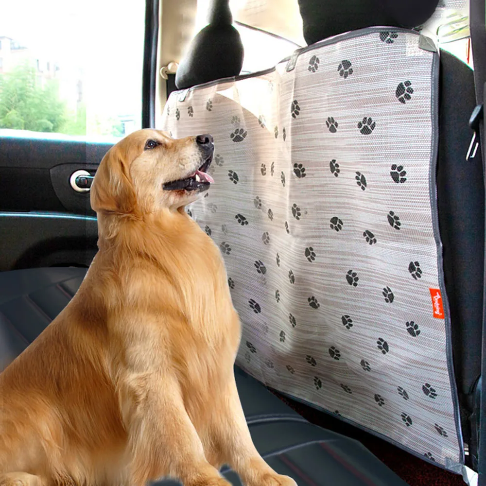 Auto Pet Barrier Mesh Dog Car Safety Travel Isolation Net Vehicle Back Seat Protection Adjustable | Дом и сад