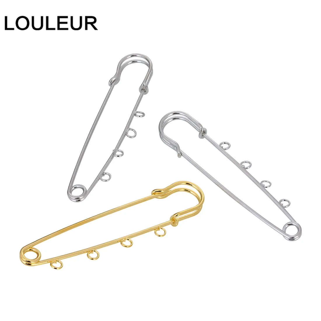 LOULEUR 10 шт./лот 21x90 мм большие длинные свадебные безопасные булавки для броши иглы для женщин DIY брошь булавки ювелирных изделий