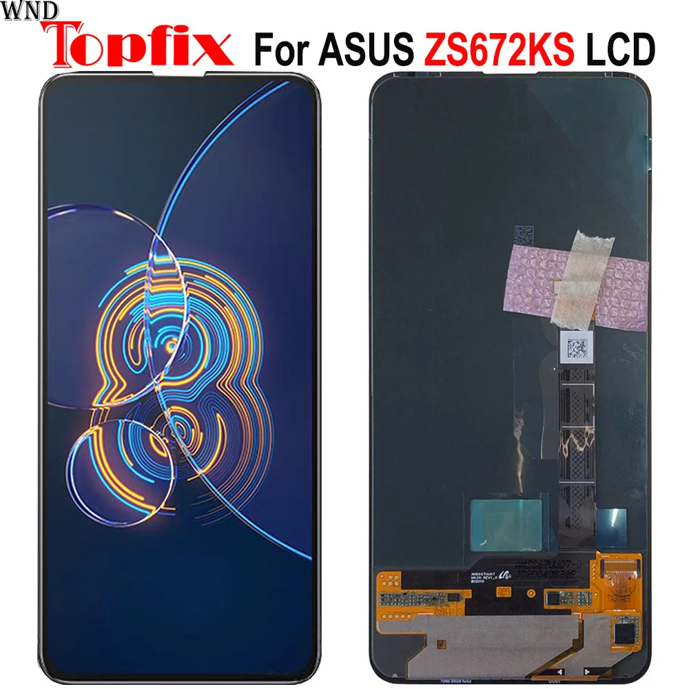 ЖК-дисплей с сенсорным экраном и дигитайзером в сборе 100% дюйма для Asus Zenfone 8 ASUS ZS672KS