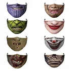 Лидер продаж, маска клоуна-зомби-Халк-танос для косплея на Хэллоуин, Рождество, маска для лица для взрослых, Пылезащитная дышащая маска для вечеринки