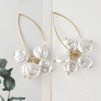 jaeeyin 2021 hot summer ins style fresh temperament exquisite personality trendy earring white pearl botton for women party girl