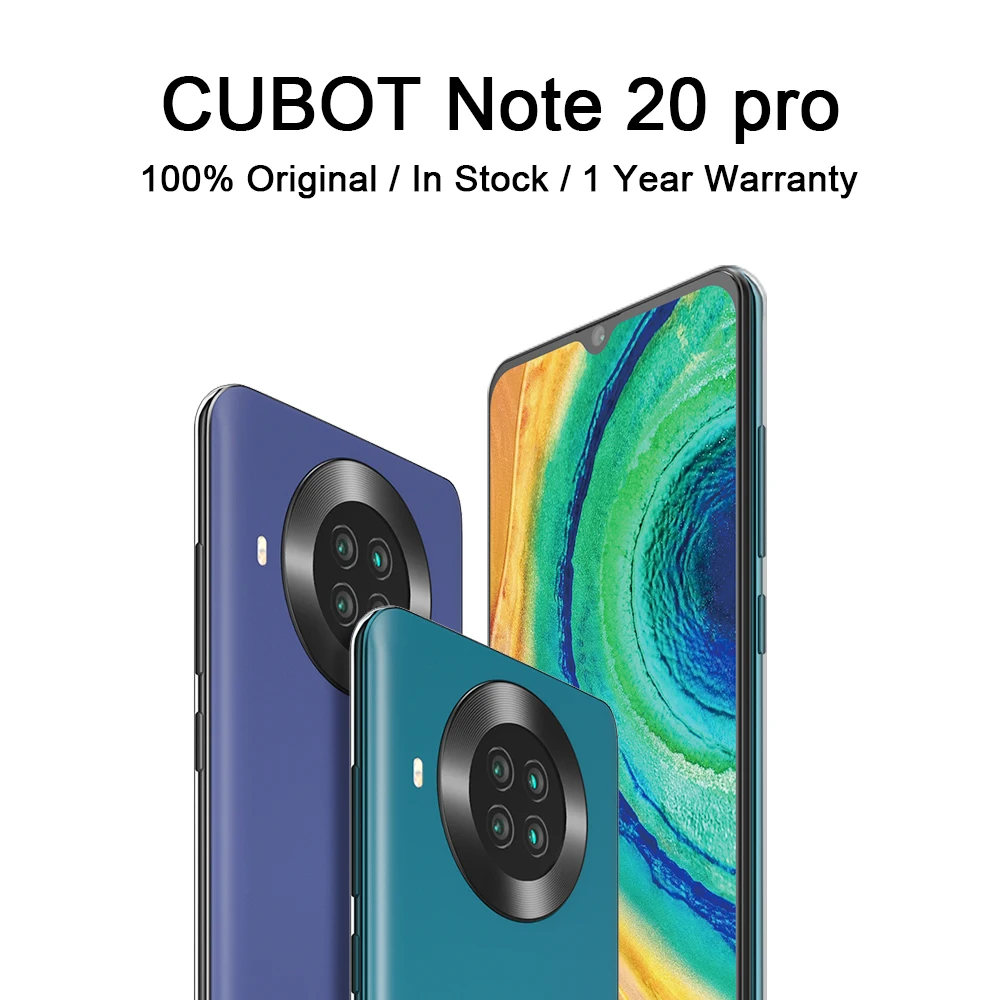 6 ГБ + 128 Гб смартфон CUBOT Note 20 Pro NFC 5 дюйма HD дисплей МП четыре камеры 4200 мАч 4G две
