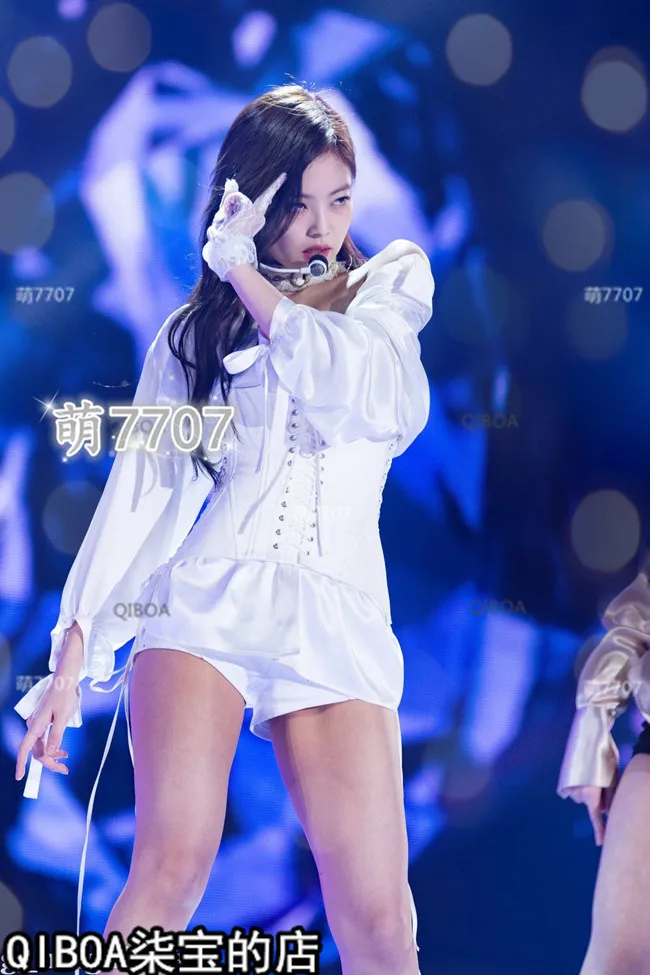 Kpop черно-розовая рубашка с длинными рукавами для женщин, одежда для сцены, жилет на шнуровке, сексуальные шорты, Женский комплект из двух предметов