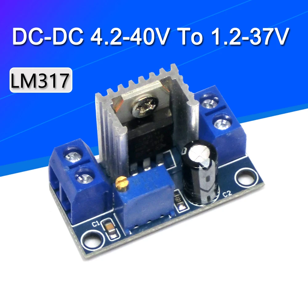 LM317 регулируемый линейный регулятор напряжения питания DC 4 2 40 В до 1 37 в понижающий