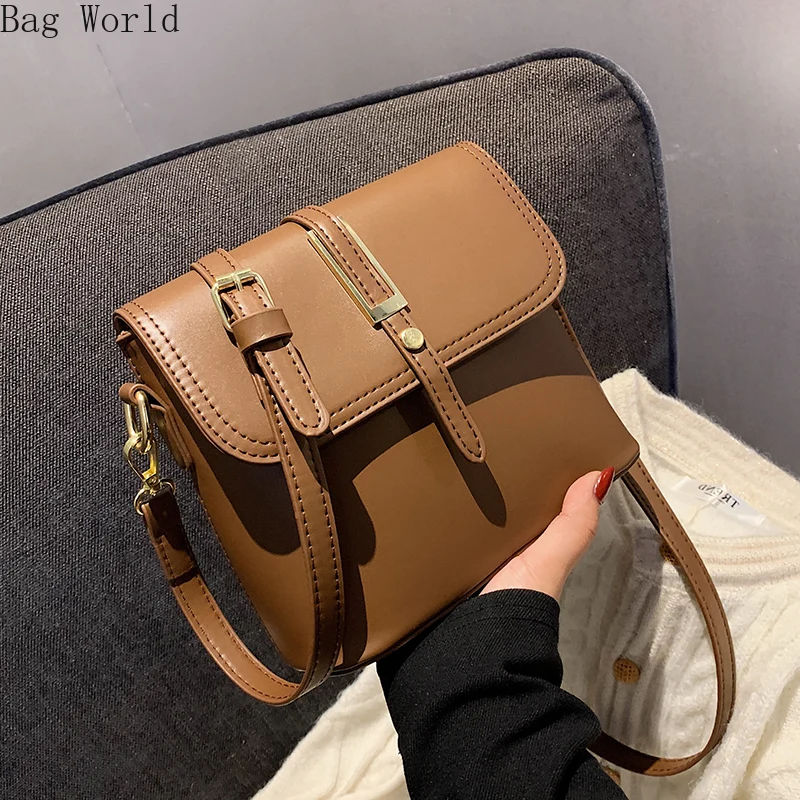 

Дамская сумочка высокого качества Новинка 2021 модная универсальная осенне-зимняя сумка-мессенджер в стиле ретро