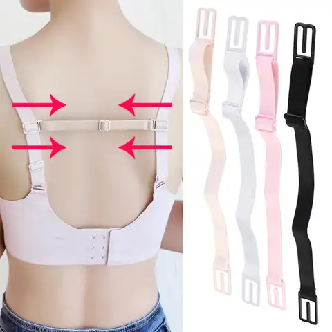 3PCS Women Anti Slip Bra Strap Double-shoulder Holder Buckle Belt With Back Hasp All Match Invisible Elastic Strap Bra Accessory