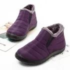 Size35-47 Водонепроницаемый женская зимняя обувь шлепанцы в стиле унисекс зимние сапоги из теплого меха; Не скользкая подошва; Для мамы, сохраняющие тепло; Повседневные ботинки