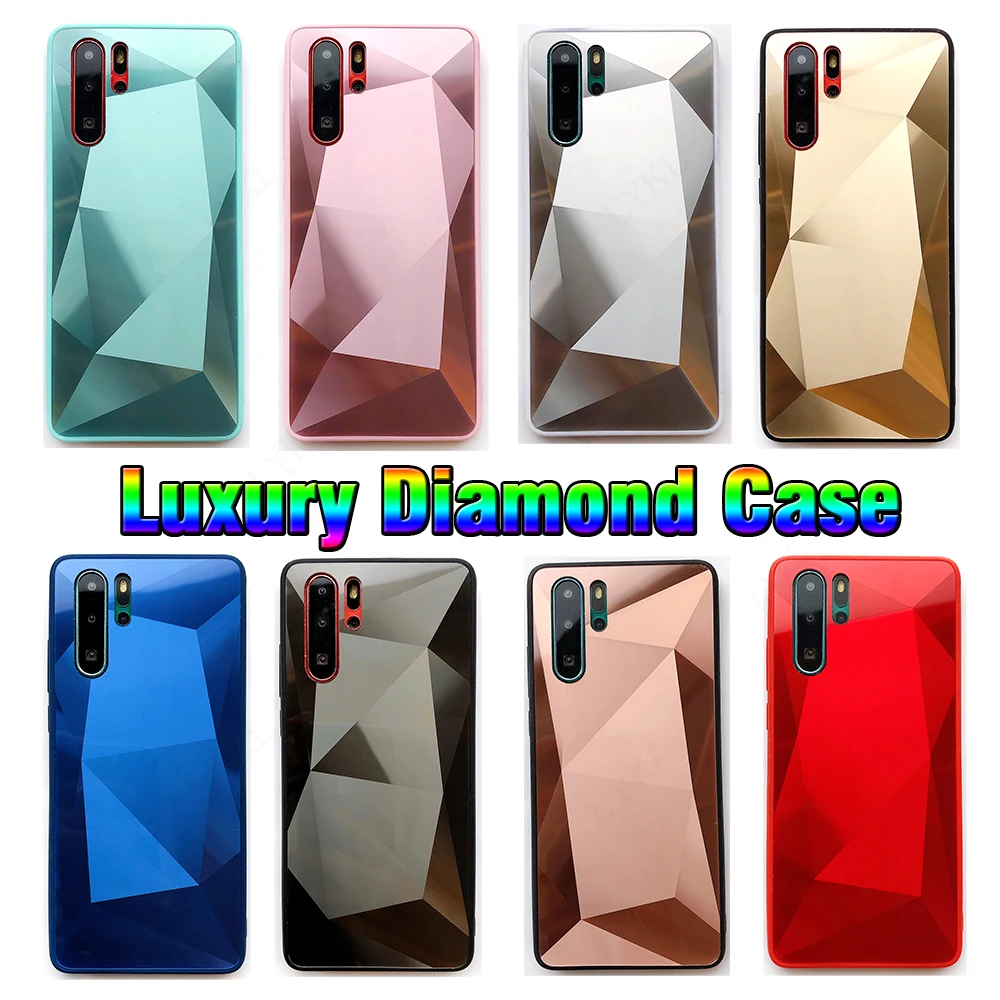 3D зеркальный Алмазный чехол для Huawei P30 P20 Lite PSmart Plus Y5 Y6 Y7 Prime Pro 2019 Honor 20i 10i 10 8A 8X 8S 7C