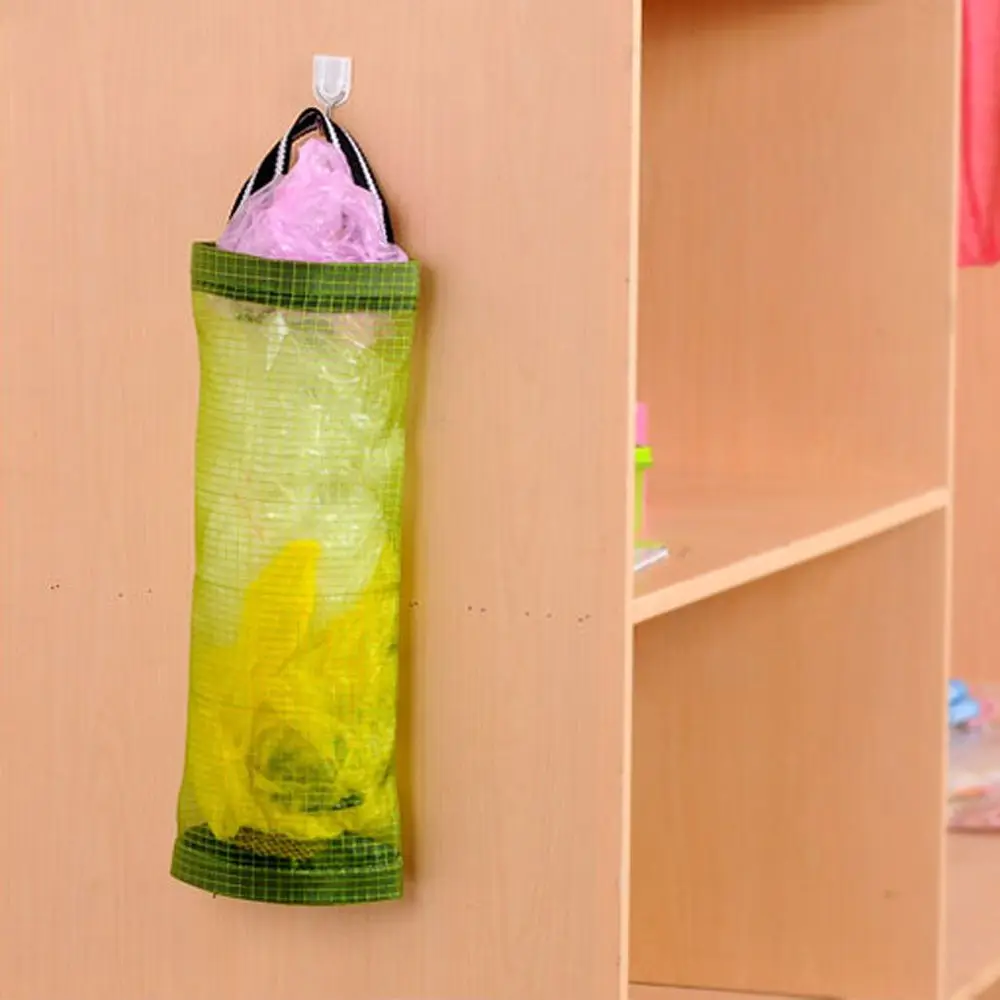 Креативный тканевый круглый мешок для мусора настенный подвесной сетчатые мешки