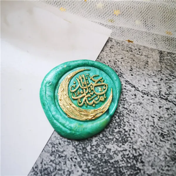 Креативная печать на воске Eid Mubarak с английским текстом для печати al-fit Рамадан Kareem