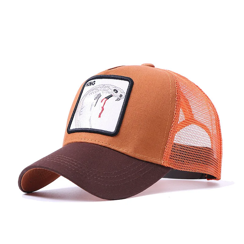 Бейсболка унисекс с вышивкой скорпиона сетчатая уличная шляпа от солнца для