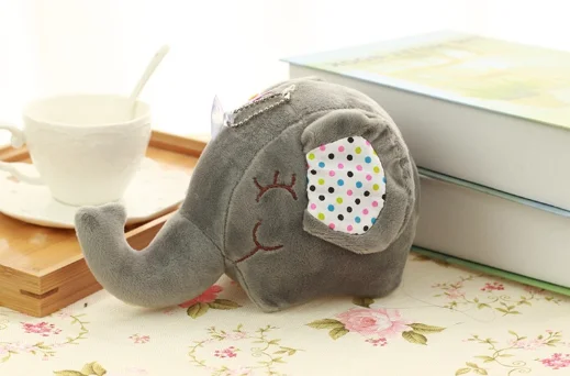 Милая плюшевая кукла слон мягкая игрушка присоска машина & комната оконная