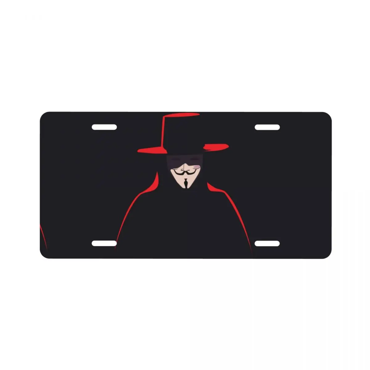 

V For Vendetta Classic Film / Bar /Livingroom /Cafe 6inX12in car license plate decoration