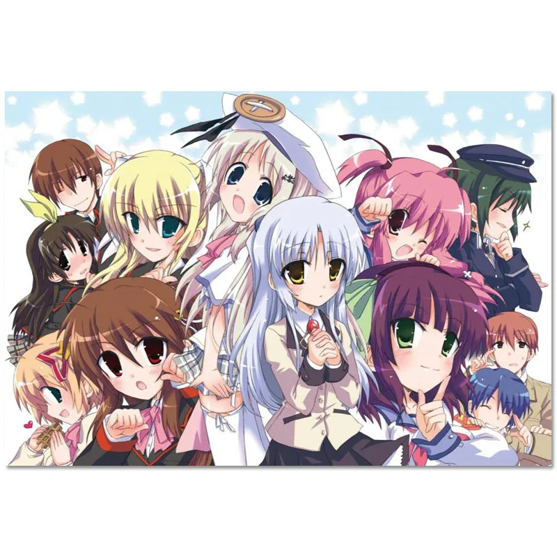 

Little Busters! Poster Cloth Silk Poster Home Decoration Wall Art Fabric Poster Print 40X60cm.50X75cm,60X90cm