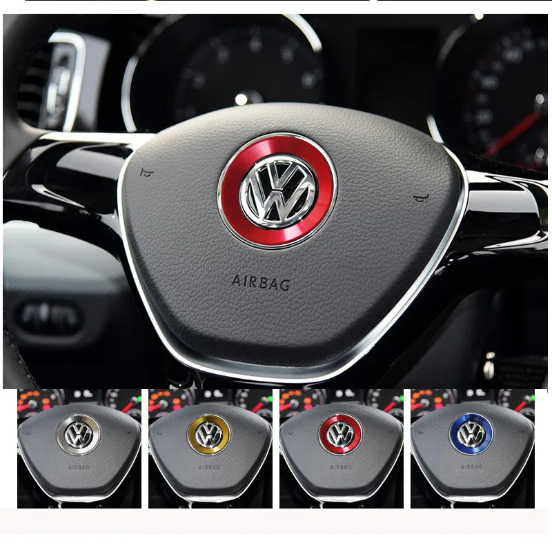 Эмблема на руль автомобиля подходит для Volkswagen golf 6 7 POLO CC Tiguan PASSAT TOURAN Scirocco BEETLE 2011-2016