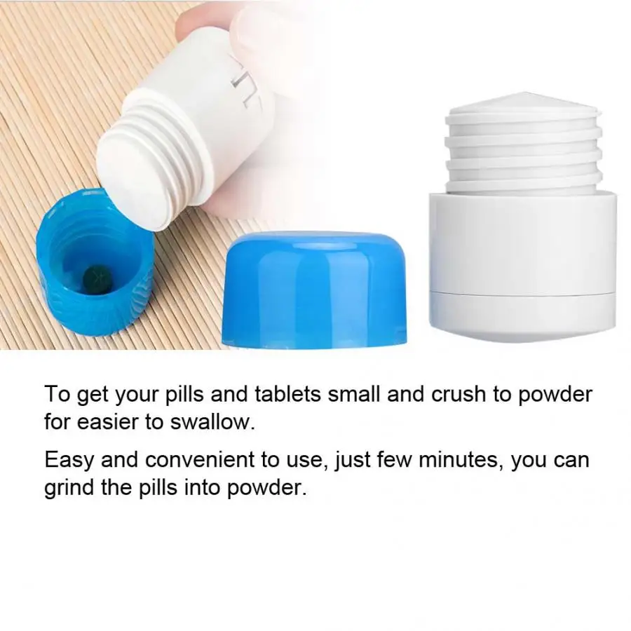 2 в 1 многофункциональный портативный измельчитель для лекарств|Таблетницы и