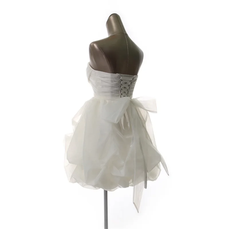 

Fashion Evening Dresses with Flowers Sweet Princess Short Ball Prom Party Pageant Graduation Formal Gown New Women Girls Dress