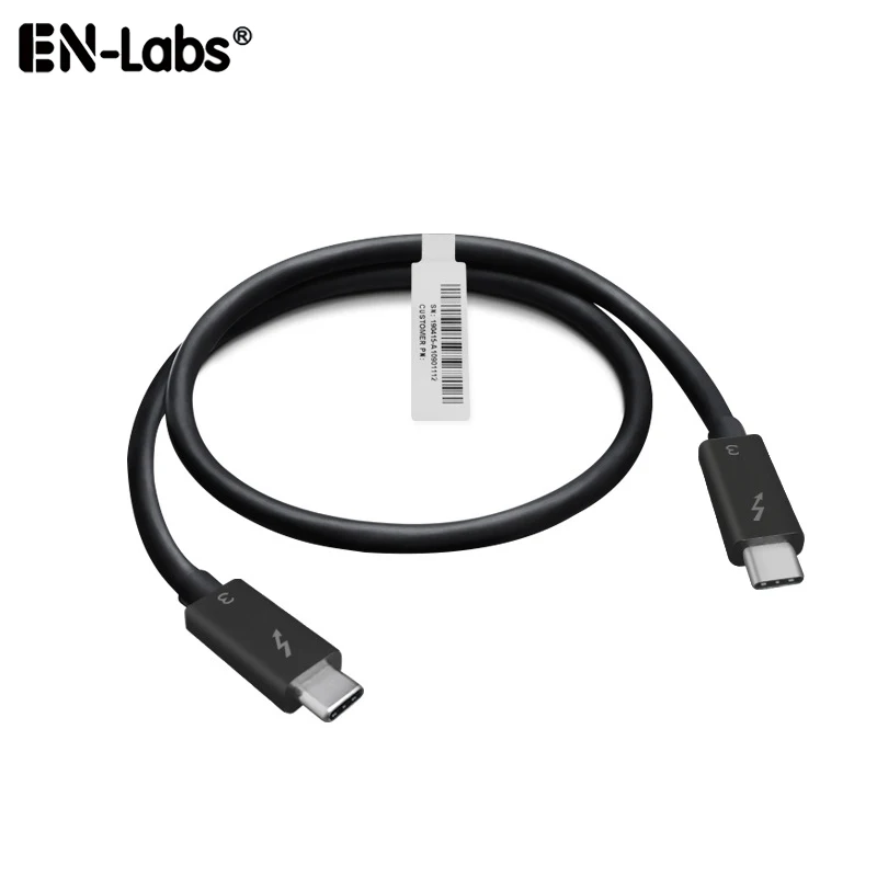 Кабель Thunderbolt 3 40 Гбит/с сертифицированный кабель поддерживает зарядку 5 А/100 Вт 5K
