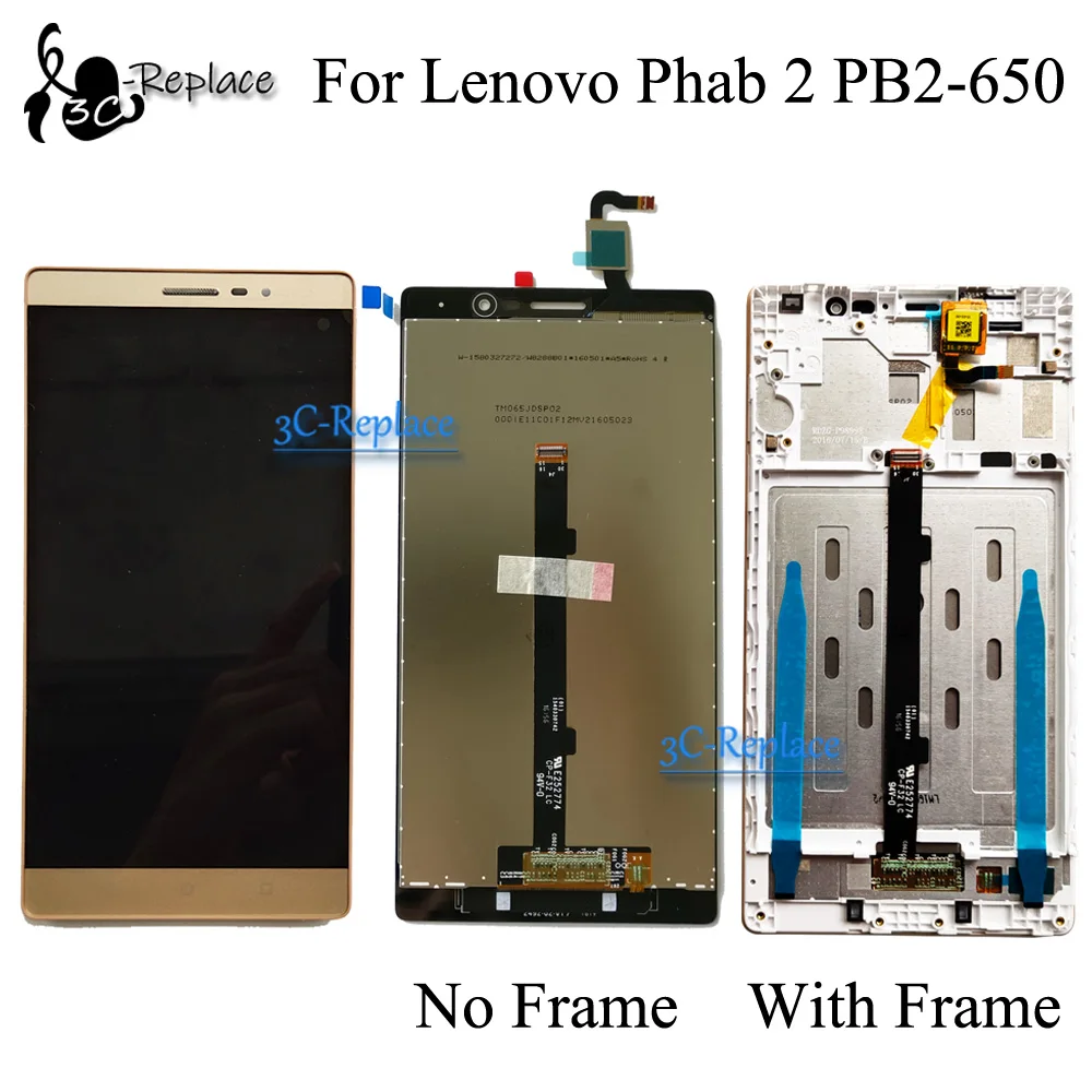 Оригинальный сенсорный ЖК дисплей для Lenovo Phab2 Phab с рамкой|Экраны мобильных