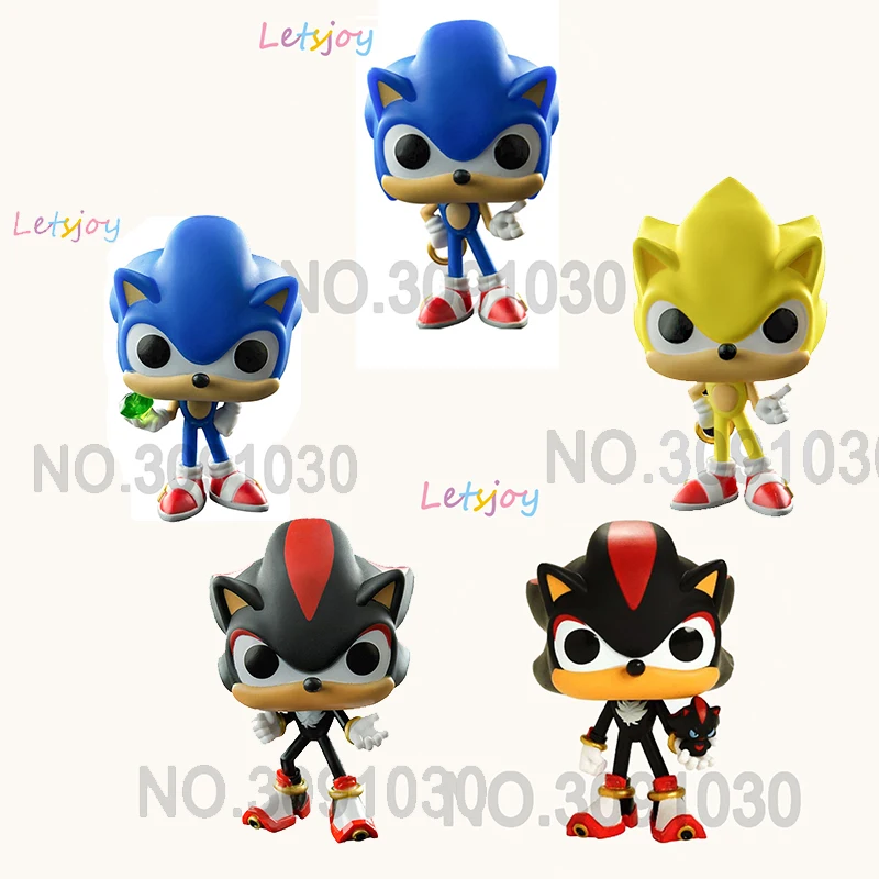Sonic Shadow Ежик синий желтый черный скорость поп игра лошадь ребенок yada фигурка