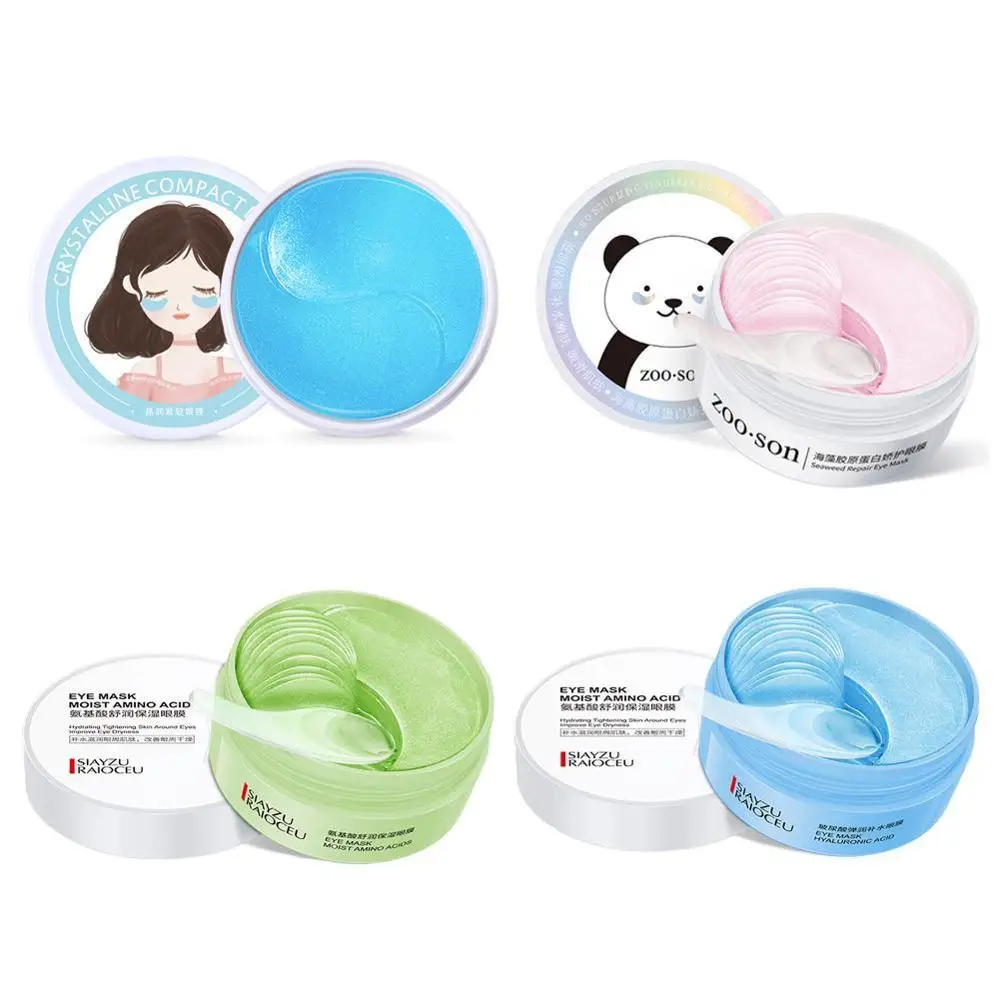 

Collagen Crystal Eye Mask 60pcs Gel Eye Patches Pads Bag Anti Eye Age Anti Dark Care Dircles Eye Remover F1X3