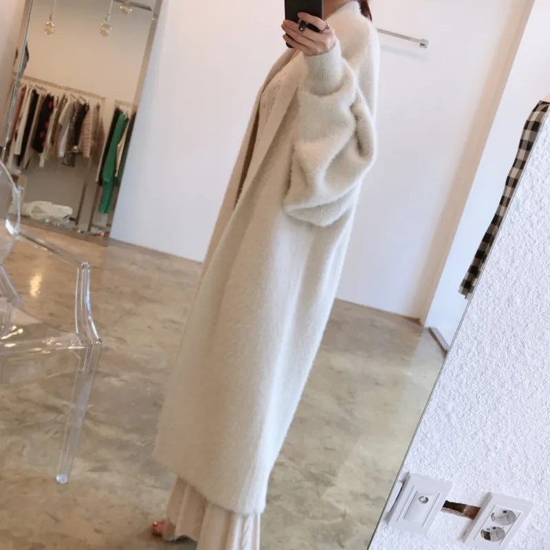 

SHENGPALAE Fashion Simple Casual Solid Color Women's Autumn 2021 New Loose Long Sleeve Knitting Cardigan Sweater Coat 5E2931