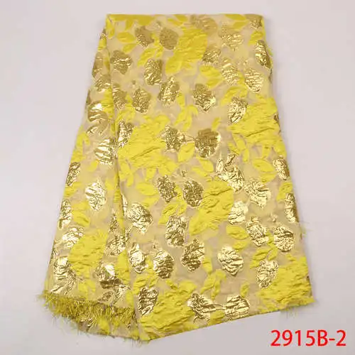 picture-2 Популярный дизайн, нигерийская кружевная ткань, парчовое кружево с перьями, Французская ткань высокого качества, вечерние кружевные материалы для шитья GD2915B-2 - Цвет: picture-2