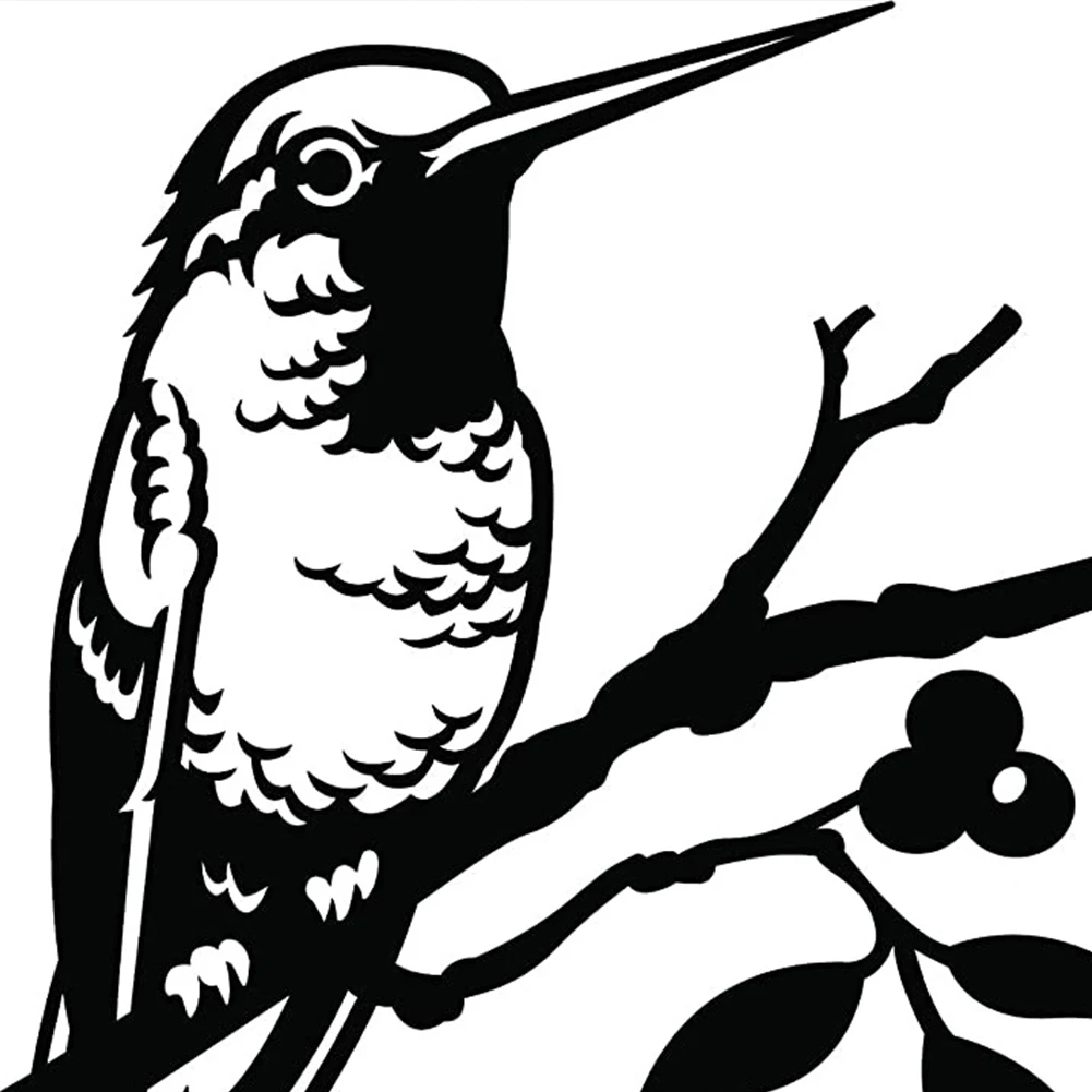 

Animal Silhouette Metal Garden Silhouette Animal Stake Hummingbird Shape Yard Tree Art Decoration Black home Decor garden Decor
