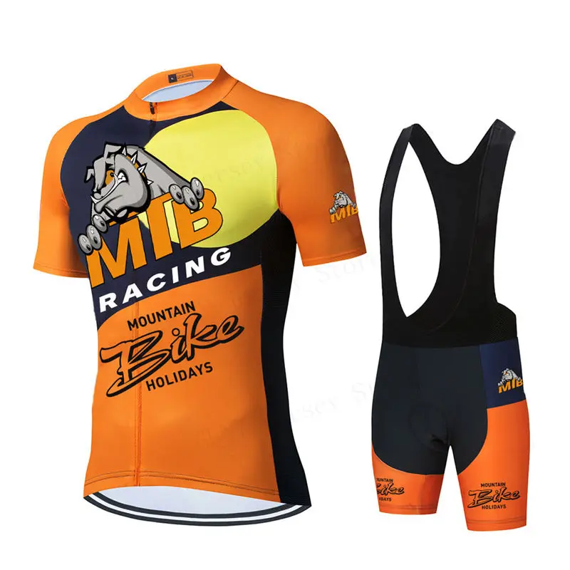 

Bad Dog 2021 Team Cycling Clothing /Road Bike Wear Racing Clothes Quick Dry Men's Cycling Jersey Set Ropa Ciclismo Maillot