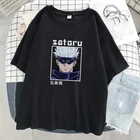 Женские топы с принтом персонажа Satoru Gojou, летние футболки оверсайз, Лидер продаж, брендовые футболки, женская футболка в уличном стиле