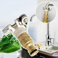 universal kitchen hose adapter metal faucet connector mixer hose adapter tube joint fitting garden watering tools