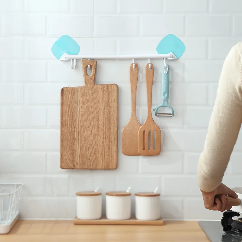 

KitchenAce 1pc Kitchen Utensil Holder Key Hanger Towel Hook Kitchen Home Wall Mounted Adhensive Storage & Organize Gadgets&Tools