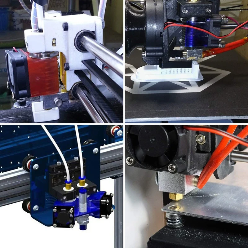 

V6 Radiator 1.75mm, Aluminum Cooler Radiator, Remote Built-in Bowden Pipe Joint with Clamp (3 Pcs)