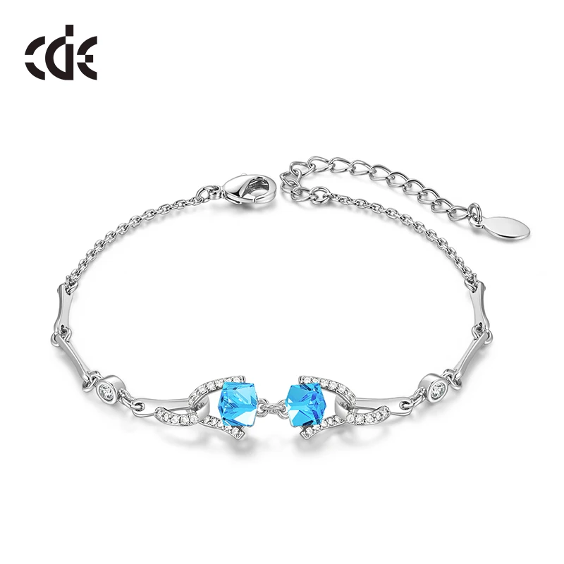 CDE Роскошные минималистичные ювелирные изделия ручной работы с голубым