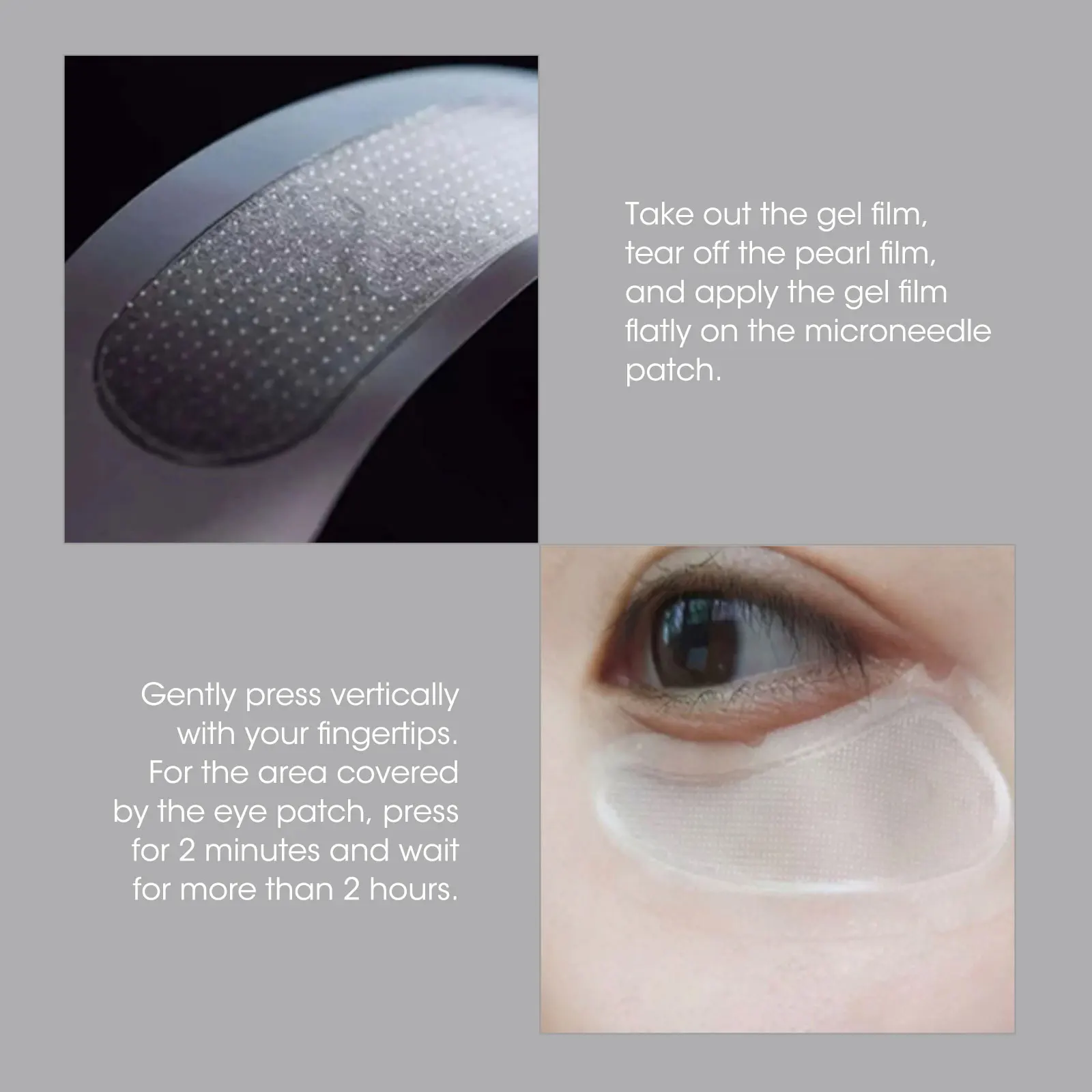 Патчи под глаза с гиалуроновой кислотой увлажняющие против морщин и темных