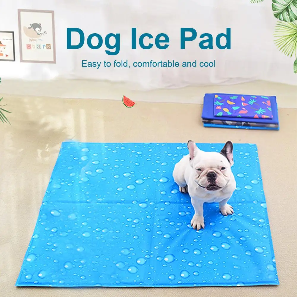 

Pet Cold Gel Pad Heat Relief Summer Soft Dog Cooling Mat Cool Down Pet Ice Pad Mattress Pet Cool Mat Bed Cat Cushion Pet Cooling