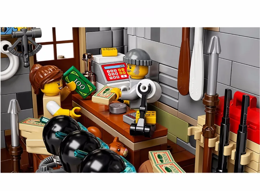 

The Old Finishing Store Model building kits compatible 21310 building brick MOC Series Set Children Educational