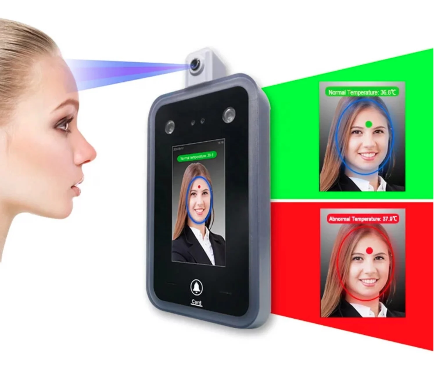 

RA06T Linux Open Source High Technology IR Thermometer Temperature Facial Recognition Access Control