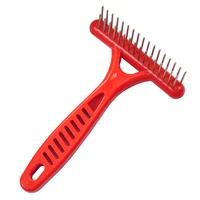 pet grooming brush hand held dog grooming comb shedding hair dog brush cleaning professional dog cat comb pet supplies
