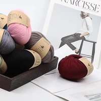 hand knitting diy sweater with wool thread