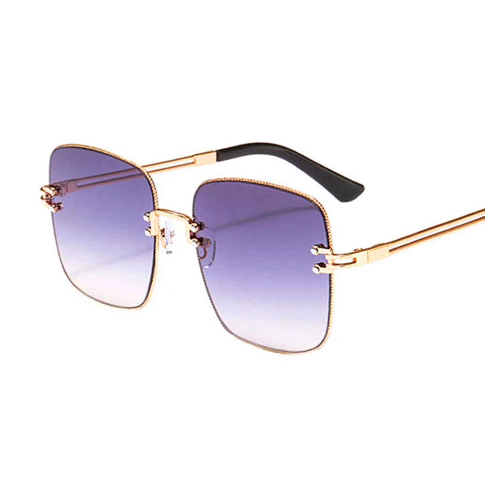 Модные квадратные женские солнцезащитные очки роскошные дизайнерские новые в