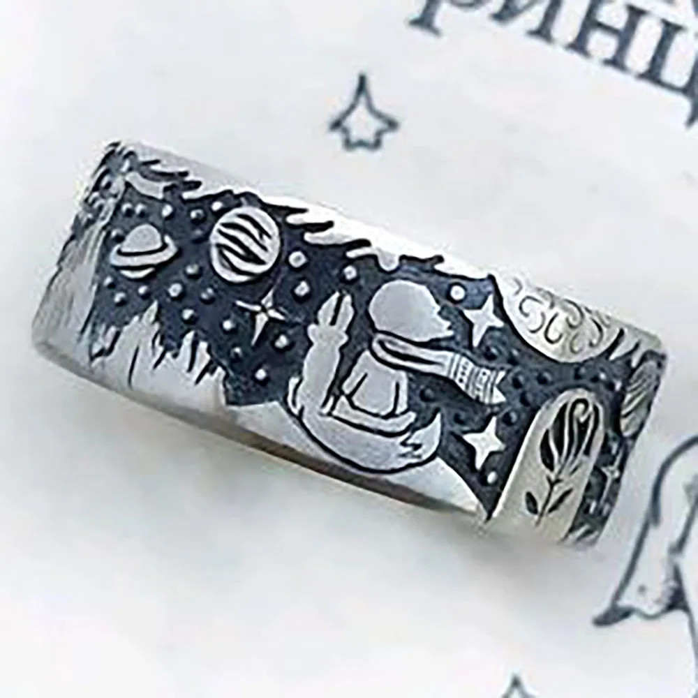 Кольцо унисекс винтажное модное кельтская лиса жаждет Млечного Пути планеты