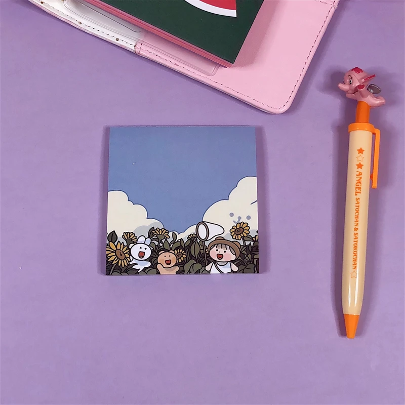 60 листов бумажный блокнот для девочек креативный мультяшный записей дневник