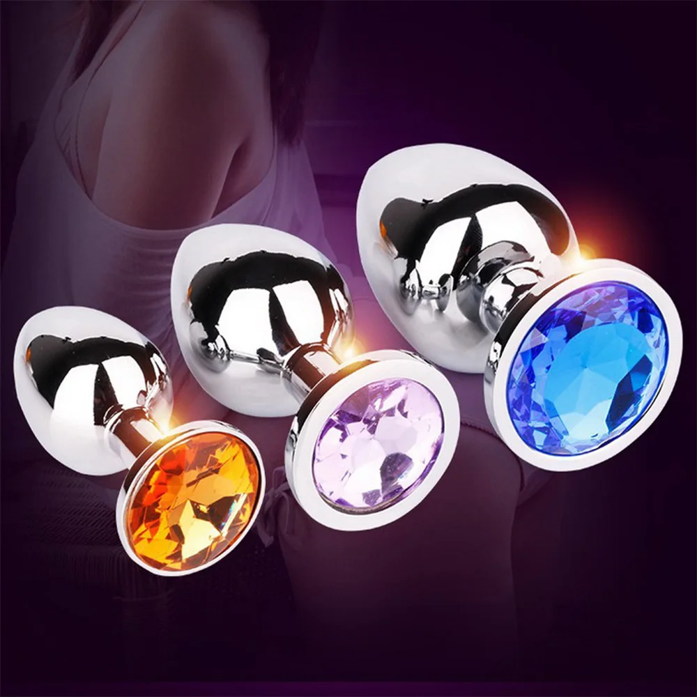 Stainless Steel Butt Plug Anal Beads Crystal Jewelry Heart Stimulator Sex Toys Dildo Gay Products | Красота и здоровье