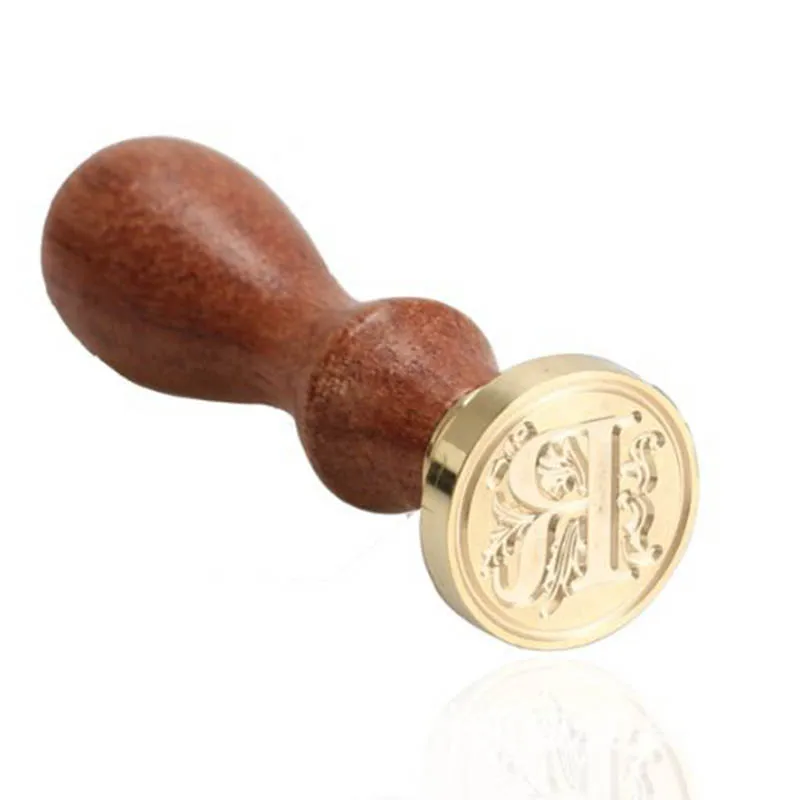 Воск для запечатывания цветочных букв в ретро стиле медный штамп декоративной