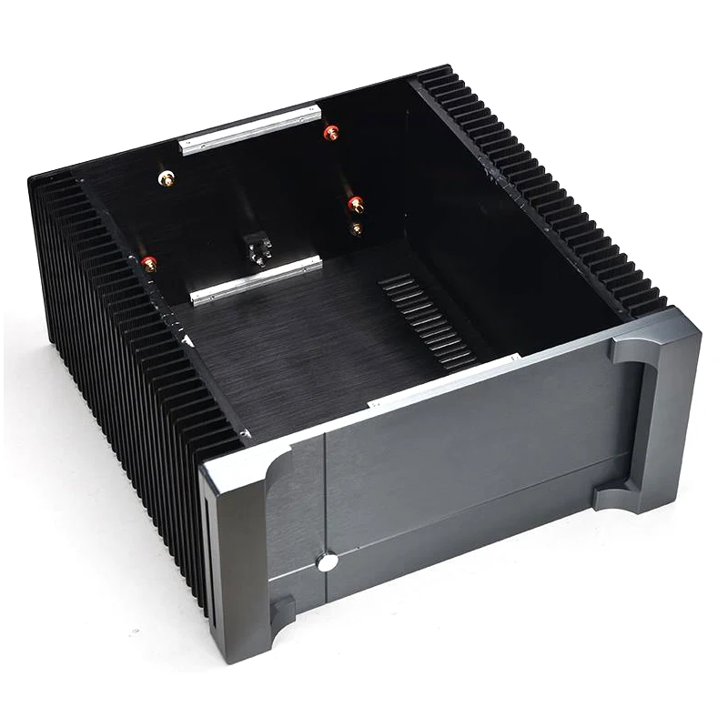 

Vogue 430*200*411mm All Aluminum Class A Pure Post Amplifier Chassis Box House DIY With Cooling Holes Amplifier Case Shell